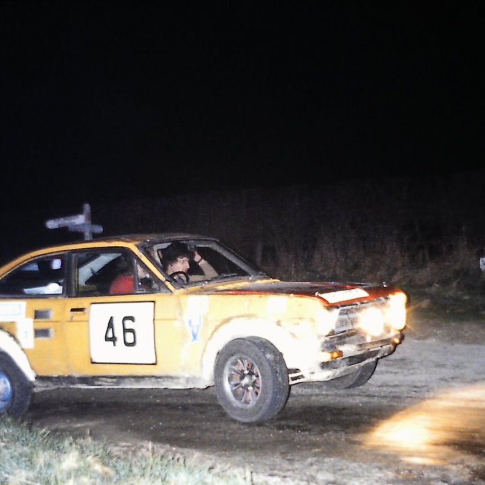 Driving Chris Cotton and Navigating Jon Riley.