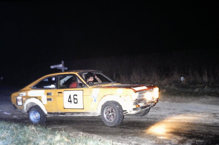 Driving Chris Cotton and Navigating Jon Riley.