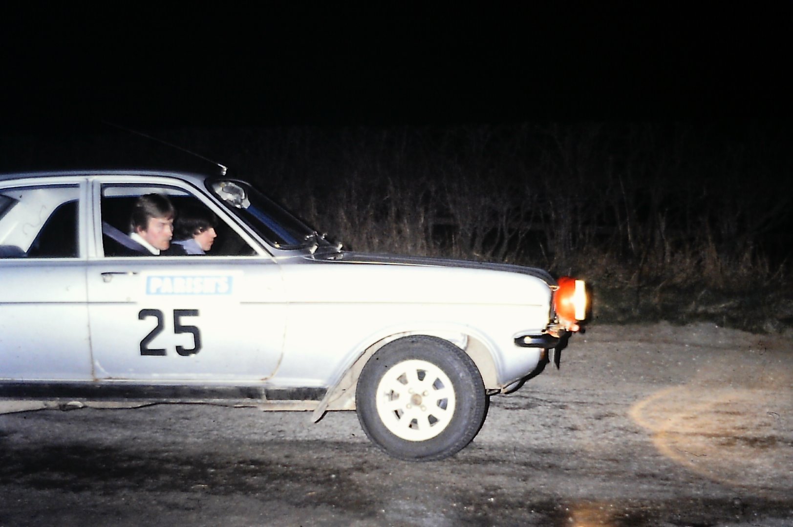 Martin Hinchcliffe driving and Paul Hooper navigating.
