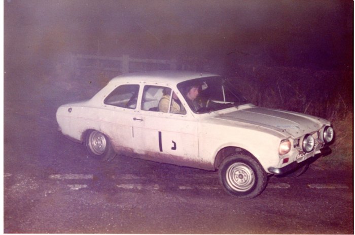 Stuart Thompson driving and Ralph Jackson navigating to 27th after an off in thick fog.