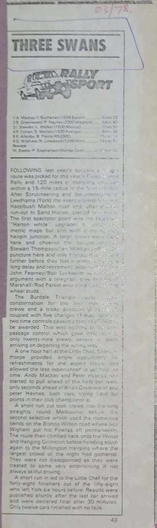 Selby and District Motor Club