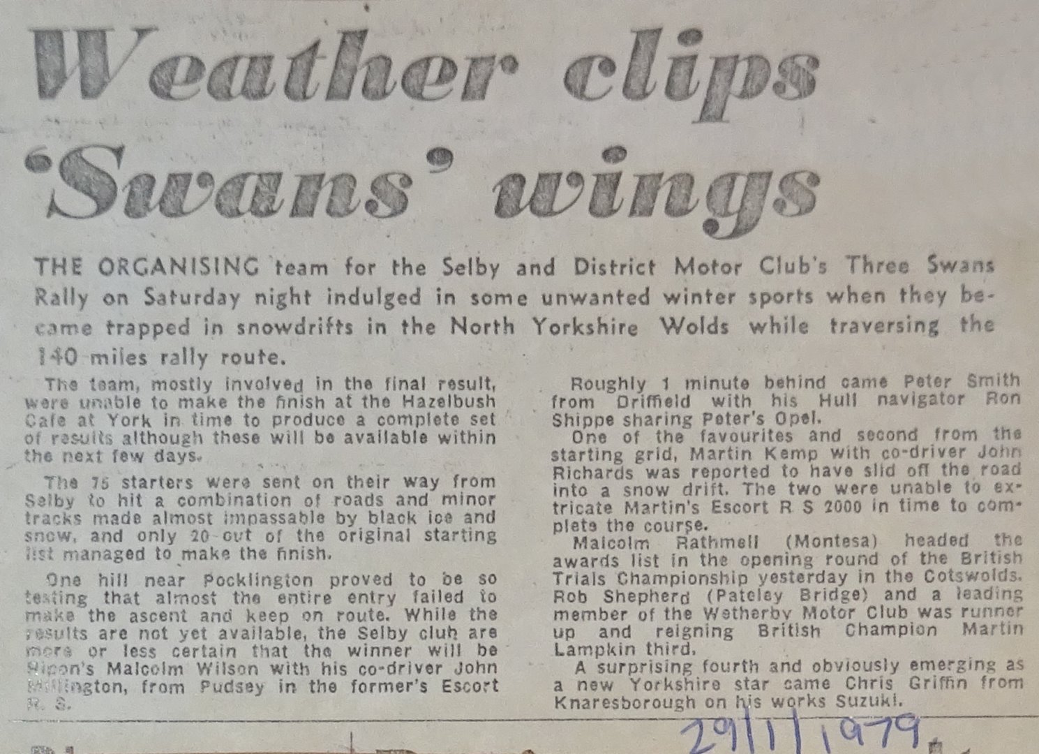 Selby and District Motor Club