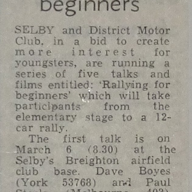 Selby and District Motor Club