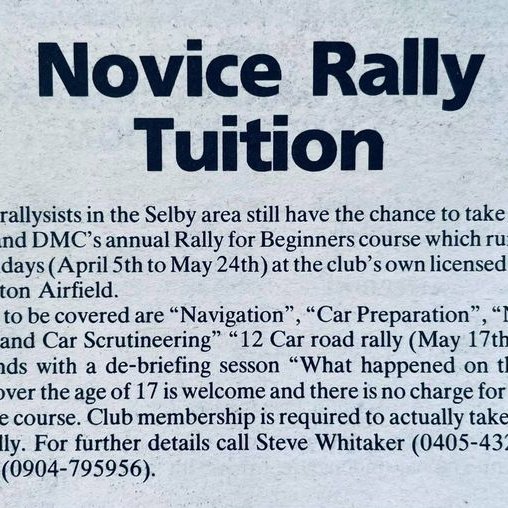 Selby and District Motor Club