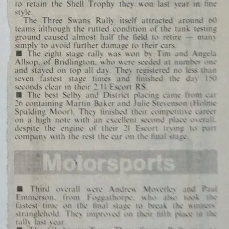 Selby and District Motor Club