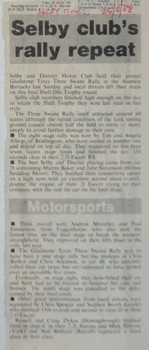Selby and District Motor Club