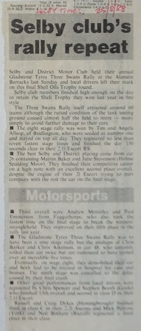 Selby and District Motor Club