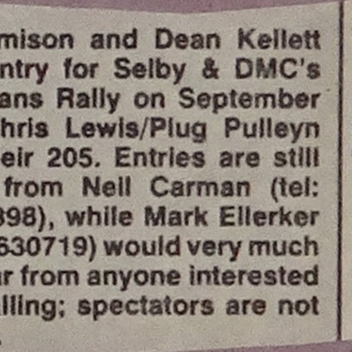 Selby and District Motor Club