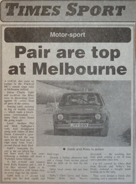 Selby and District Motor Club