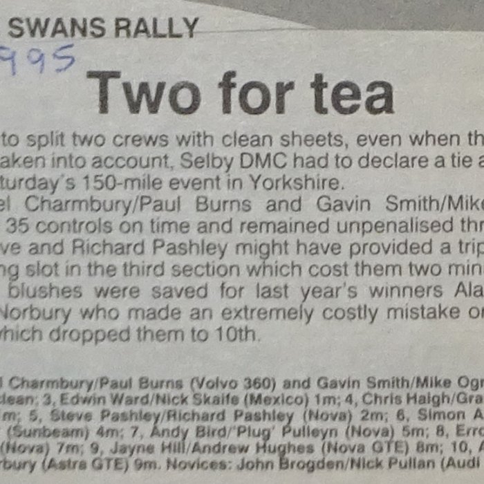 Selby and District Motor Club