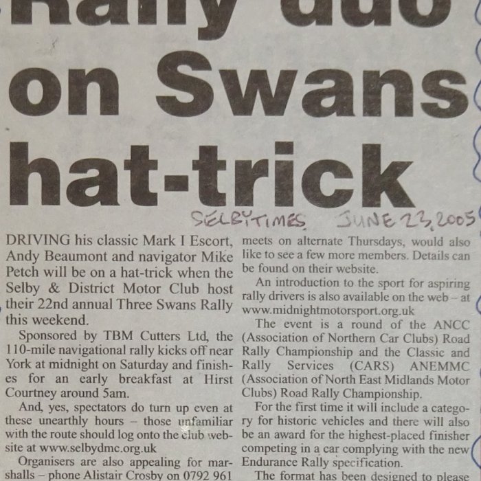 Selby and District Motor Club