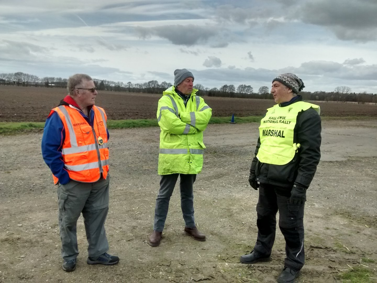 John McDonald and Ralph Jackson at Tollerton marshalling.